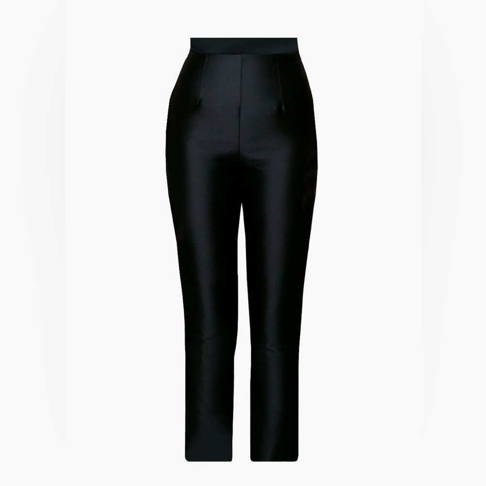 Alexia Maria Silk and Wool Cigarette Pants Size 6 - Picture 2 of 5